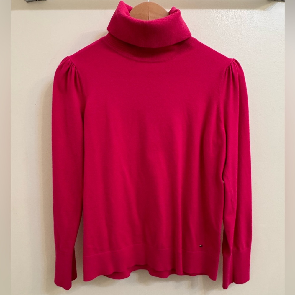 Tommy Hilfiger Hot Pink Turtleneck